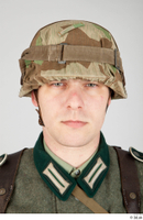 Photos Wehrmacht Soldier in uniform 4 Nazi Soldier WWII head helmet 0001.jpg